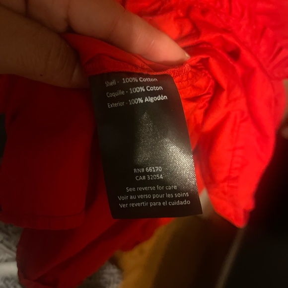 Anthro ATSU Dress Women 10P Red Off-The-Shoulder Preppy Poplin Sundress - Picture 11 of 16